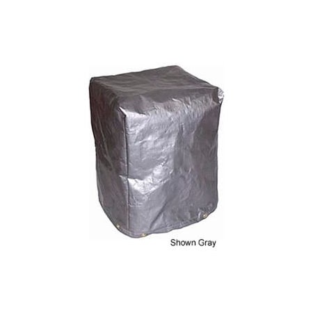 Mauritzon 24"L X 24"W X 36"H, 5-Sided Polyethylene Machine Cover, 7 oz. Black - MCB-P02 MCB-P02